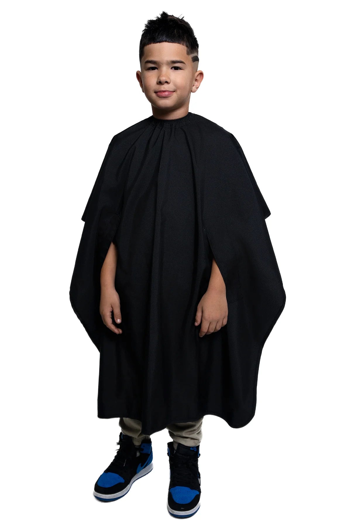 Barber Strong -Junior Hands Free Cape -Black