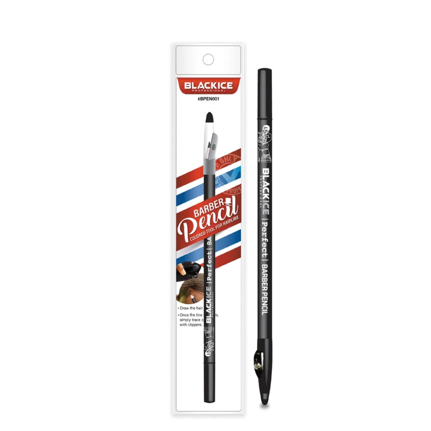 Black Ice Barber Pencil - Black