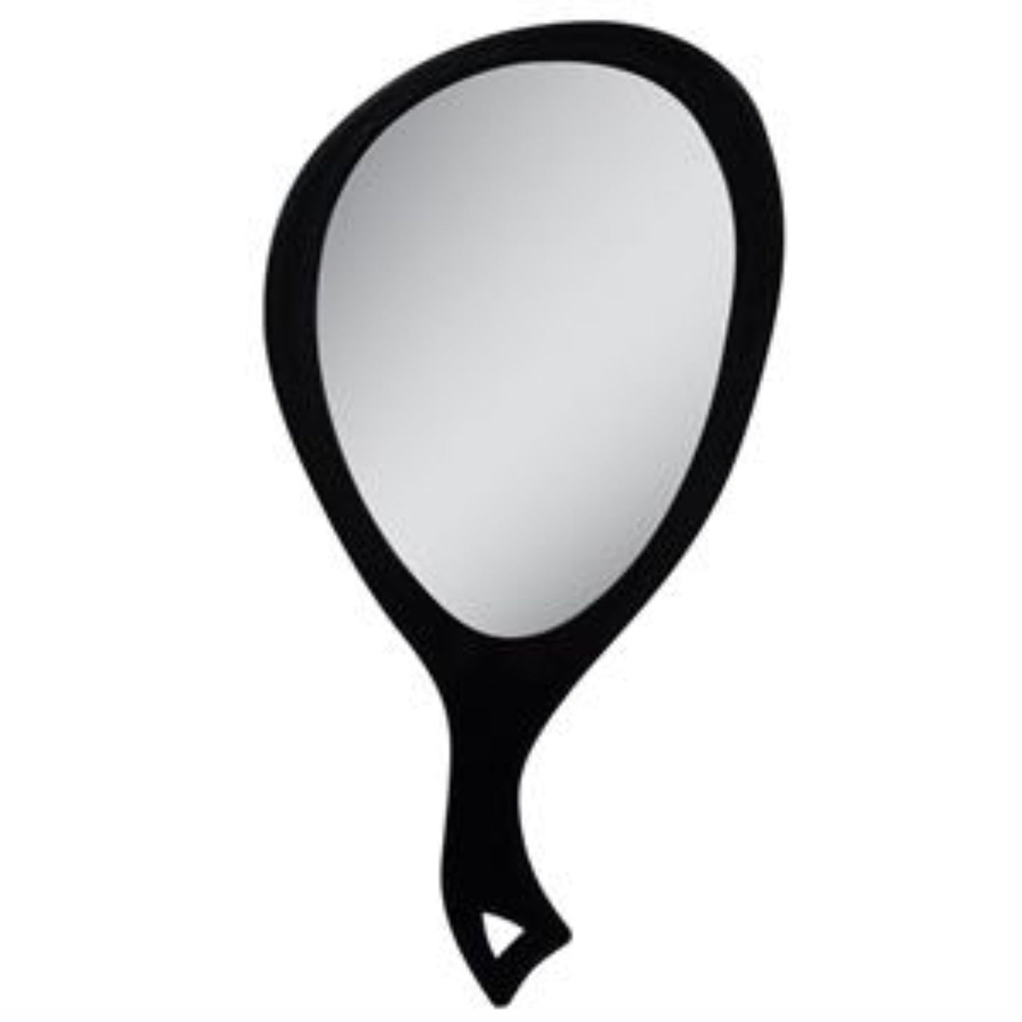 Black Tear Drop Hand Mirror 9x18