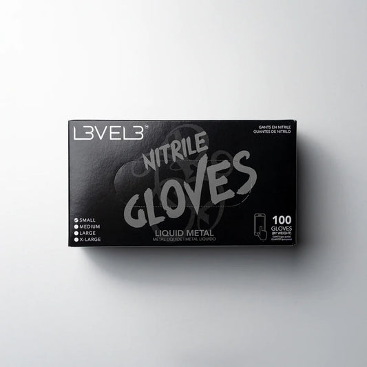 Level 3 Gloves - Silver Liquid Metal L