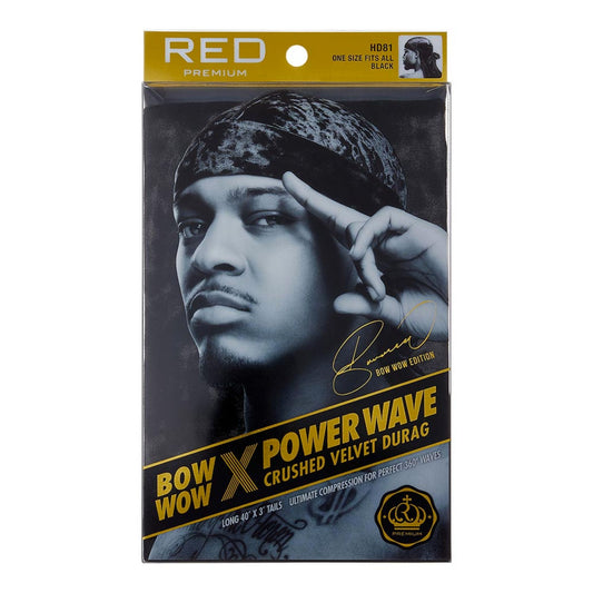 Power Wave Velvet Durag Black