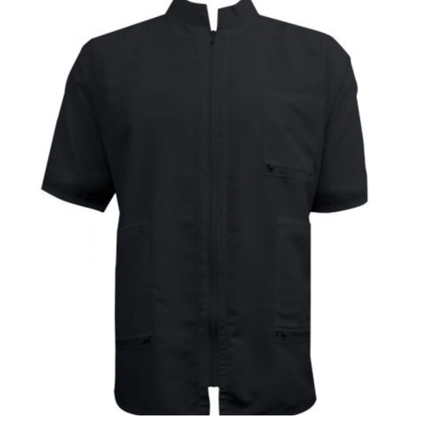 Vincent China Collar Smock Black 4X