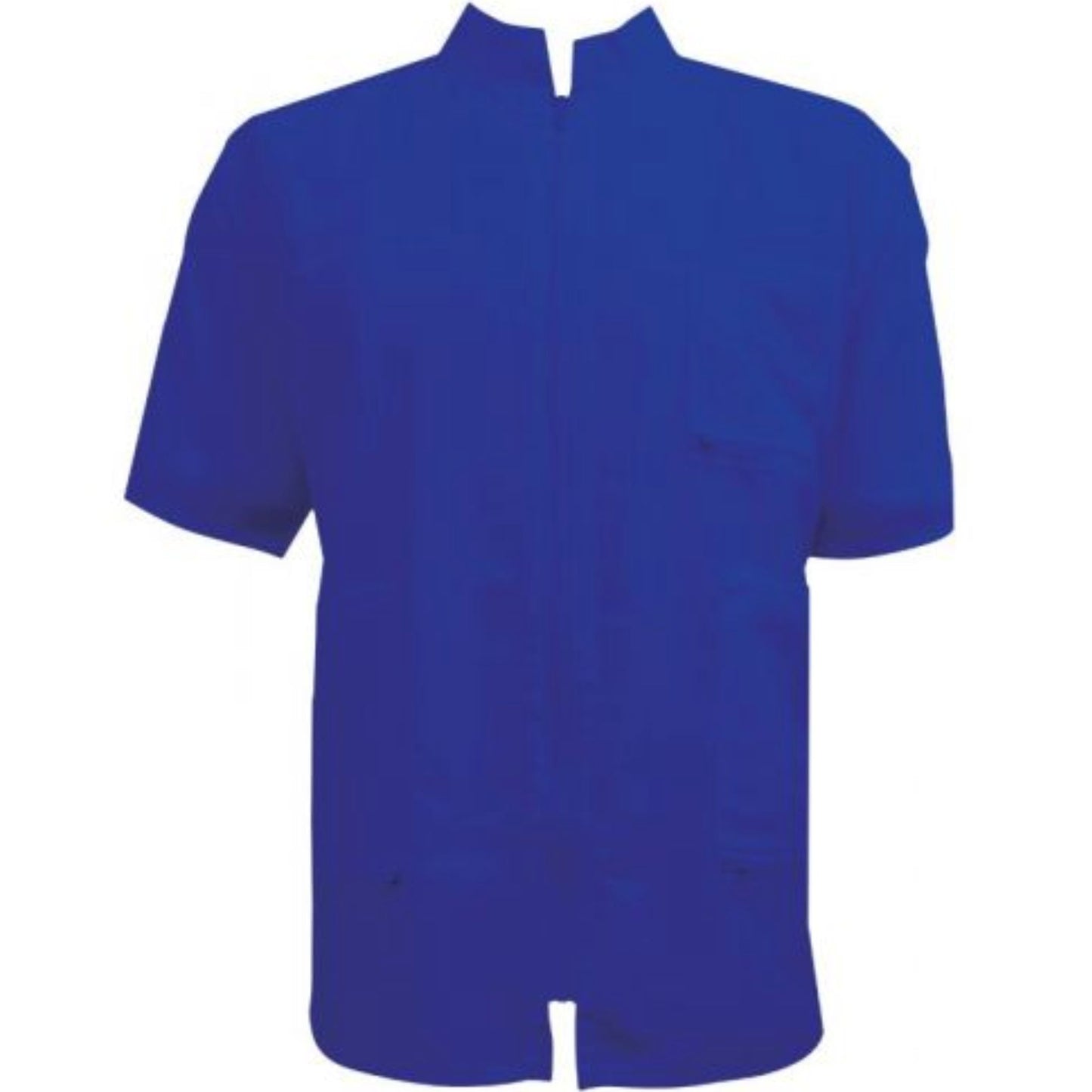 Vincent China Collar Smock Royal Blue - Medium