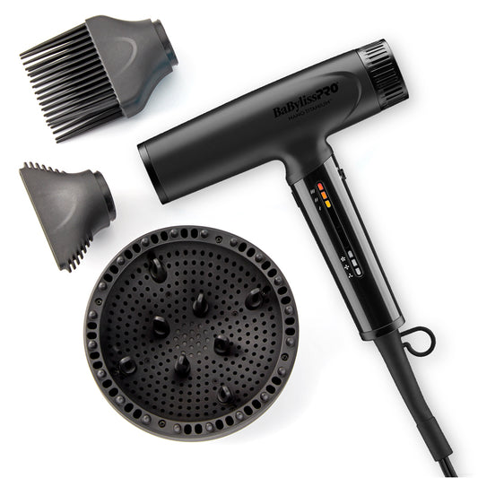 NEW Babyliss Nano Titanium Blow Dryer -Black