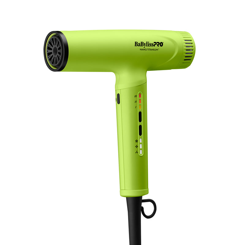 NEW Babyliss Nano Titanium Blow Dryer -Neon Yellow